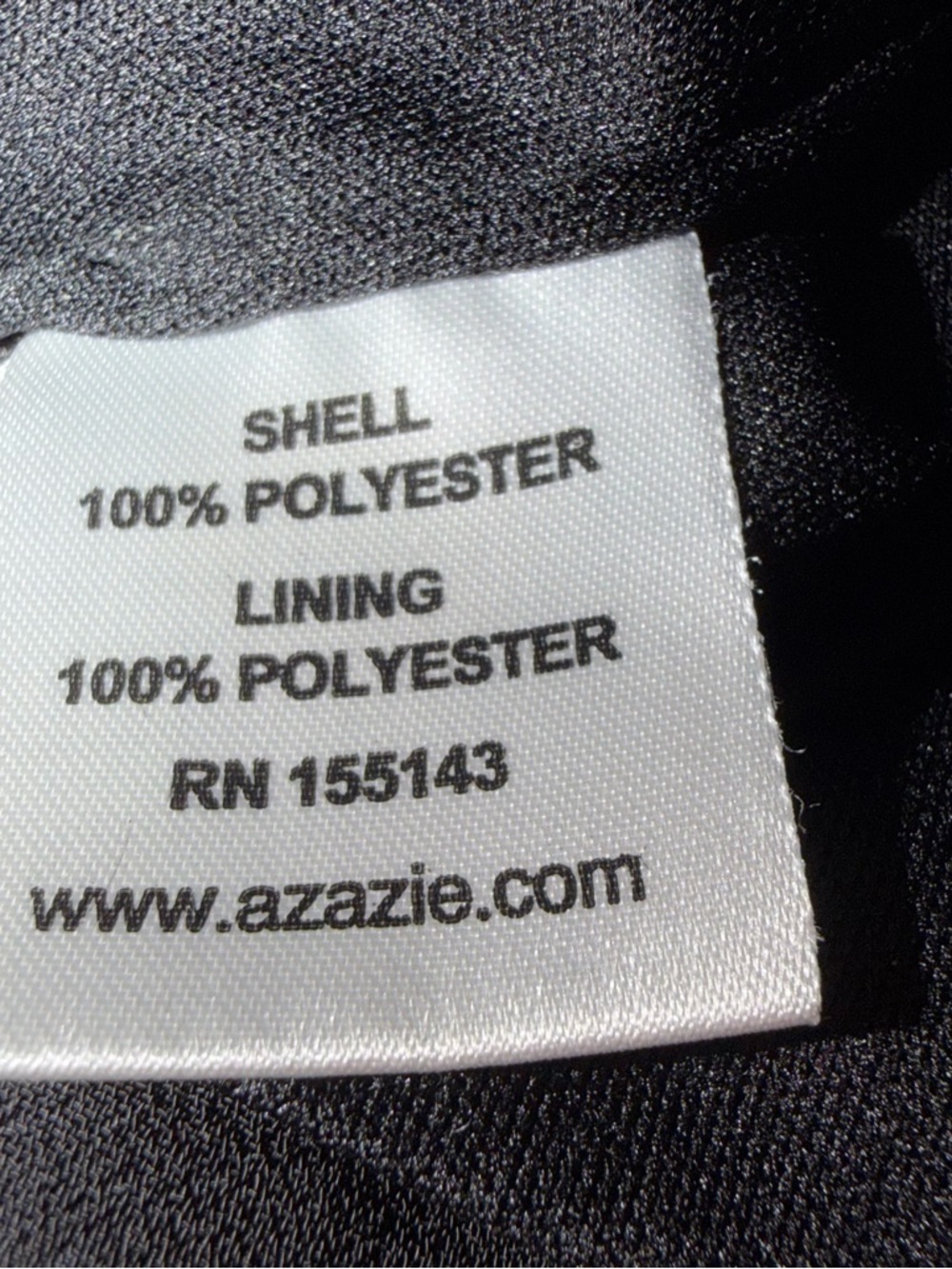Azazie Black Halter Crop Top with Pleated Neckline - Picture 10 of 11